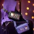 Luggage style cosmetic bag